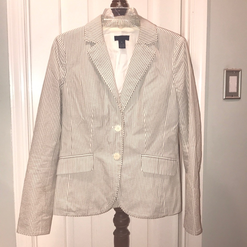 J. Crew Seersucker Blazer